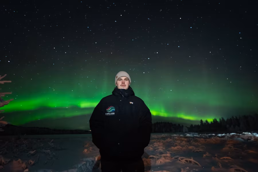Aarne, Pilier des aurores chez Lapland Explorers