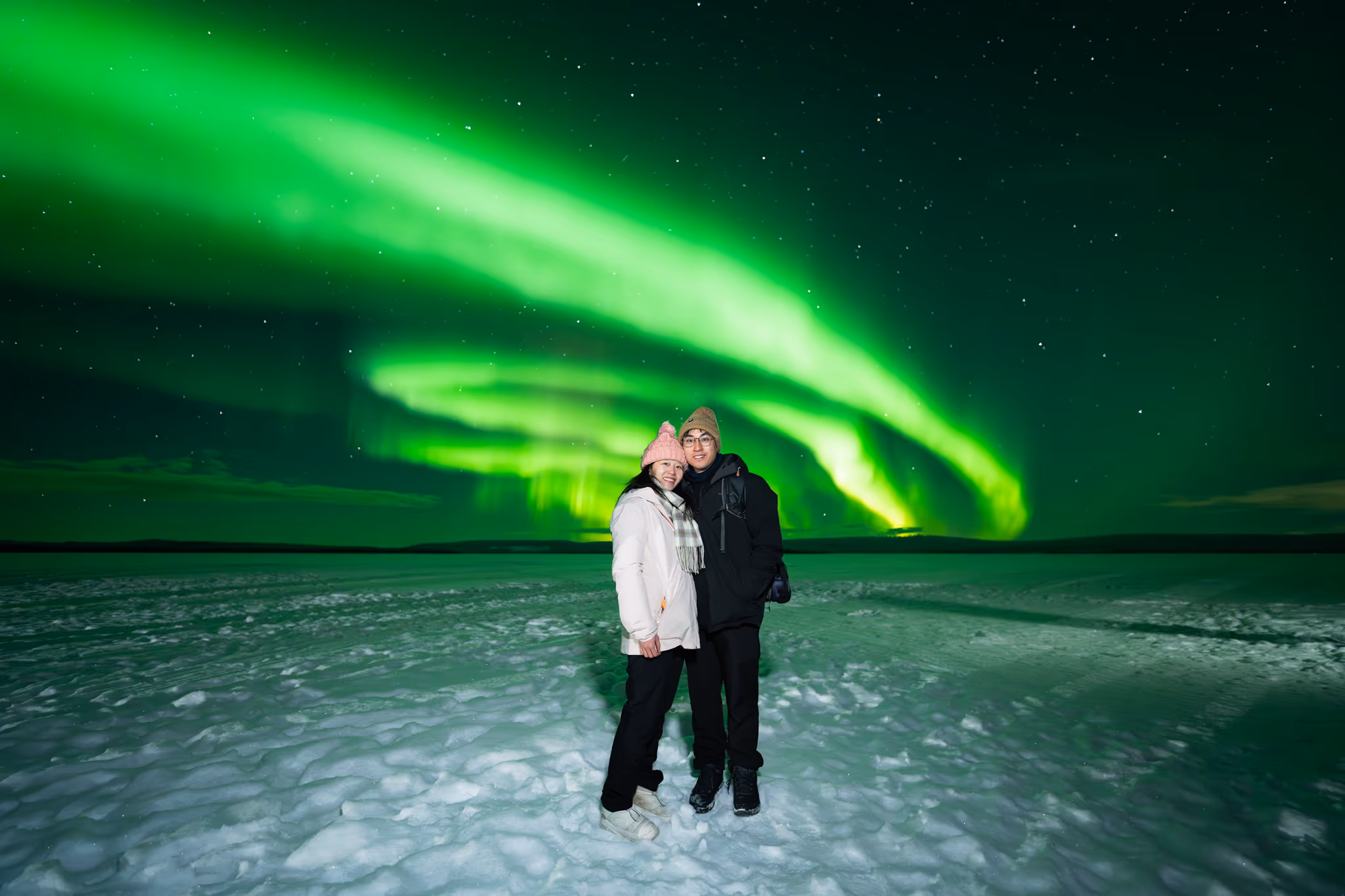 Lapland Explorersの実際のオーロラ写真