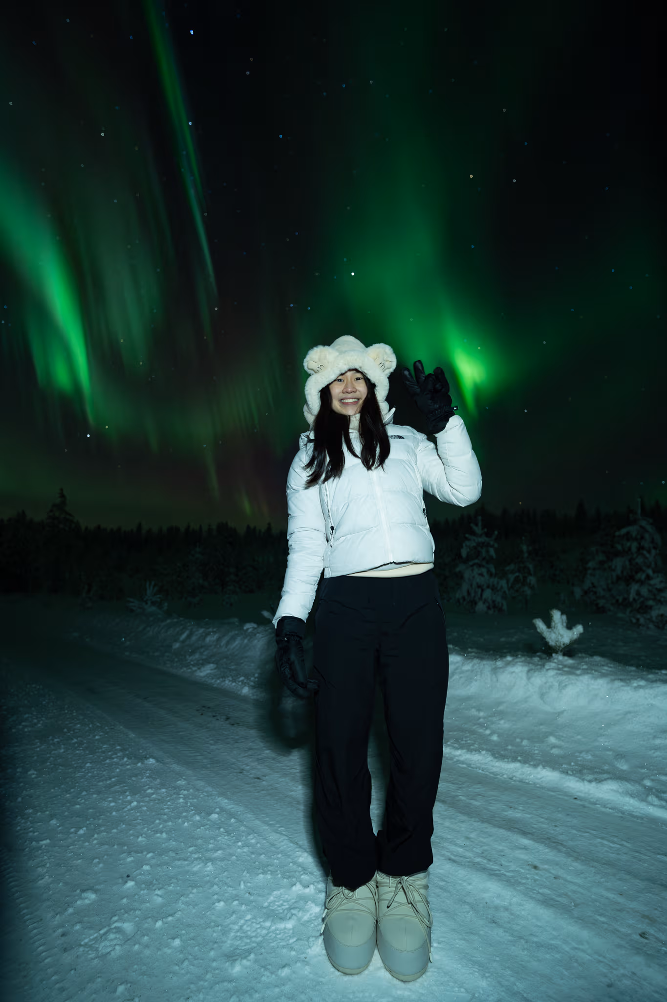Lapland Explorersの実際のオーロラ写真