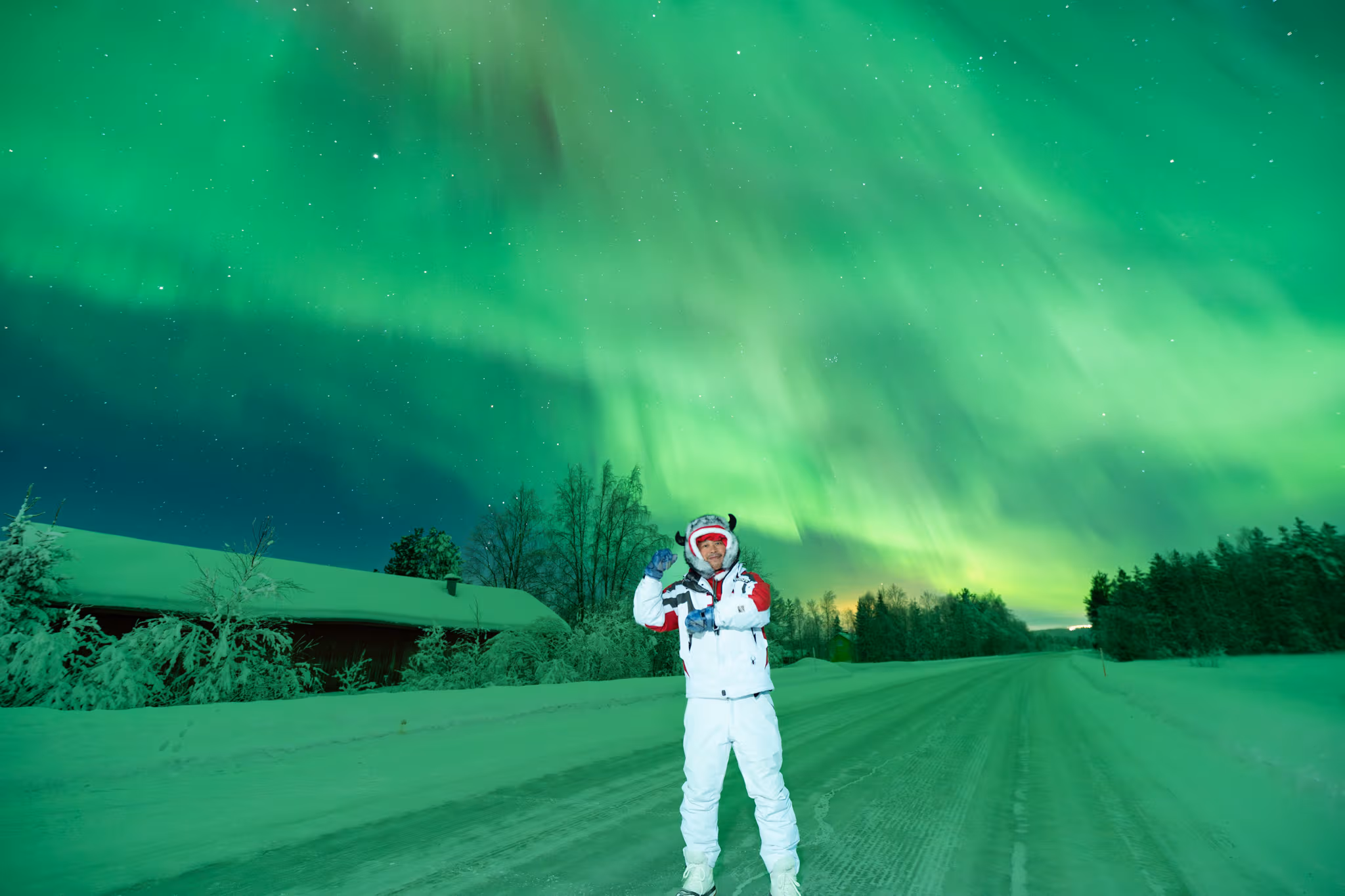 Lapland Explorersの実際のオーロラ写真
